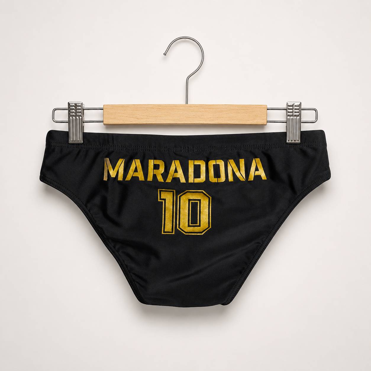 Costume Slip Nero Maradona 10
