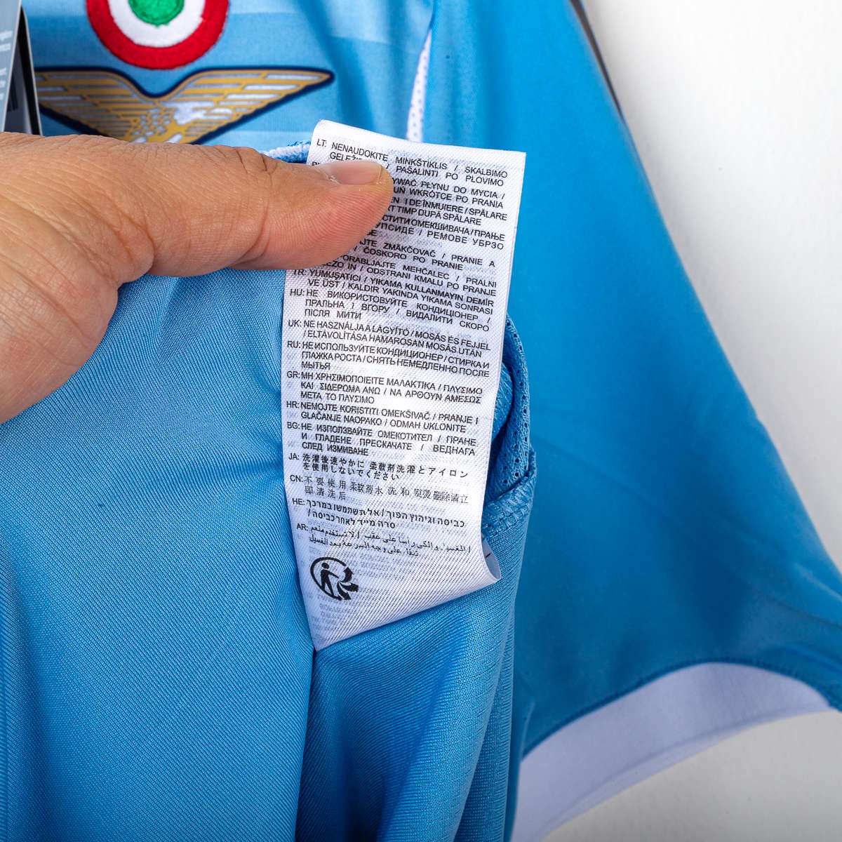 maglia home lazio macron immobile 17 con cartellino 2019/2020