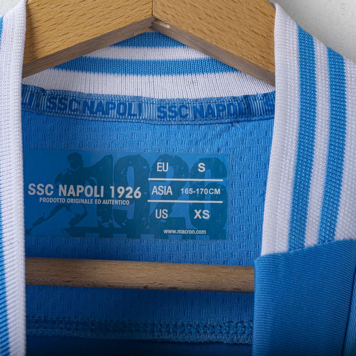 Napoli Macron Lete Cavani 7 2012/2013 Home Shirt