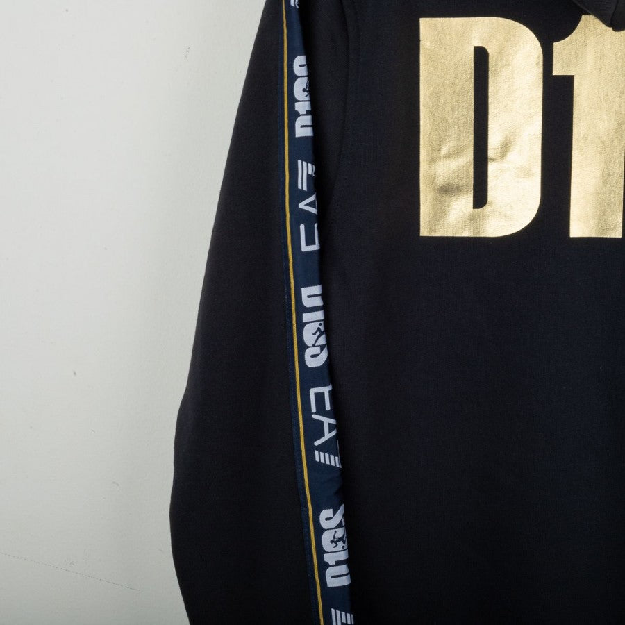 Felpa con cappuccio D10S blu ssc napoli 2022/2023 by EA7 - Home (5)