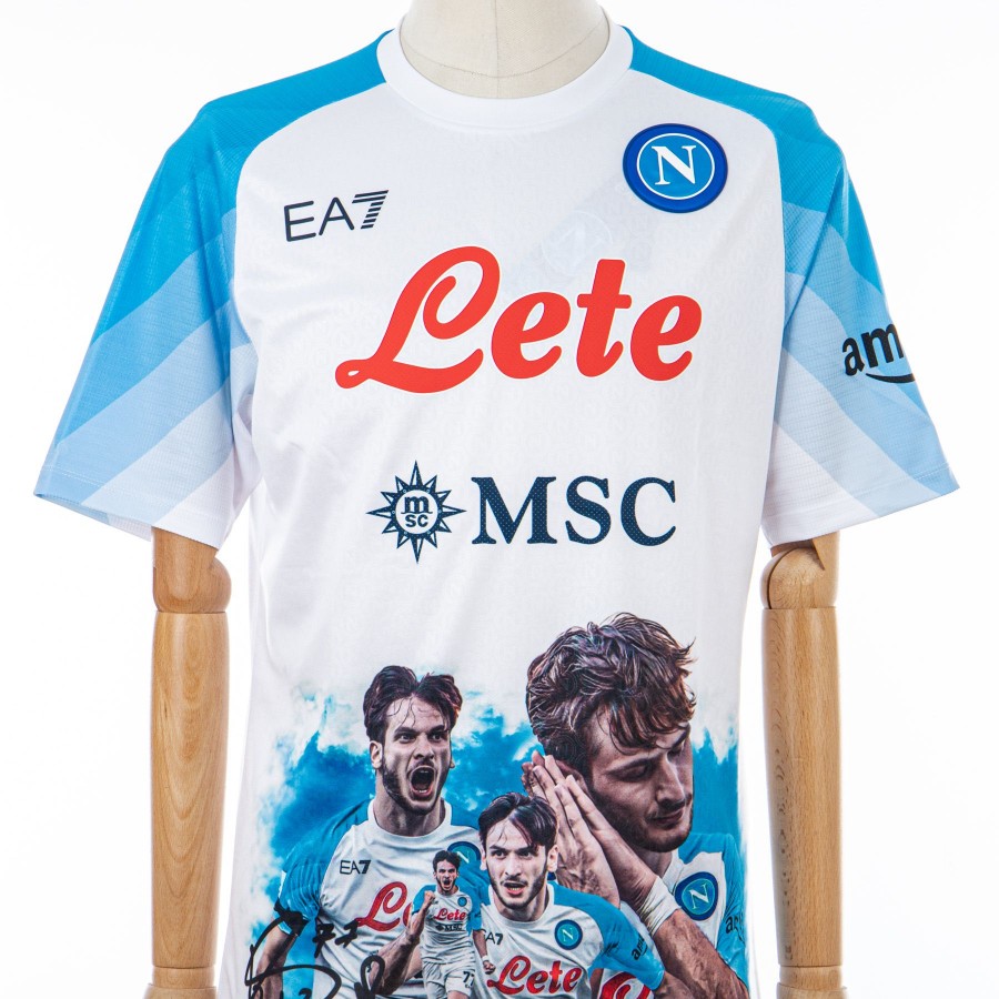 maglia face game napoli ea7 kvaratskhelia 77 2022/2023 by EA7 - Home (13)