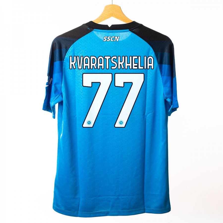 maglia home napoli ea7 kvaratskhelia 77 2022/2023 by EA7 - Home