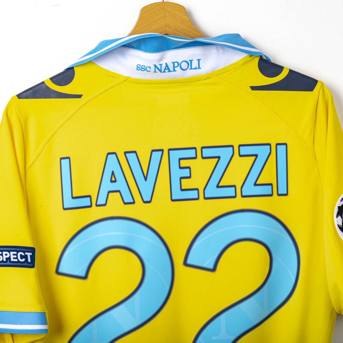 Maglia Third Napoli Macron UCL Lavezzi 22 2011/2012