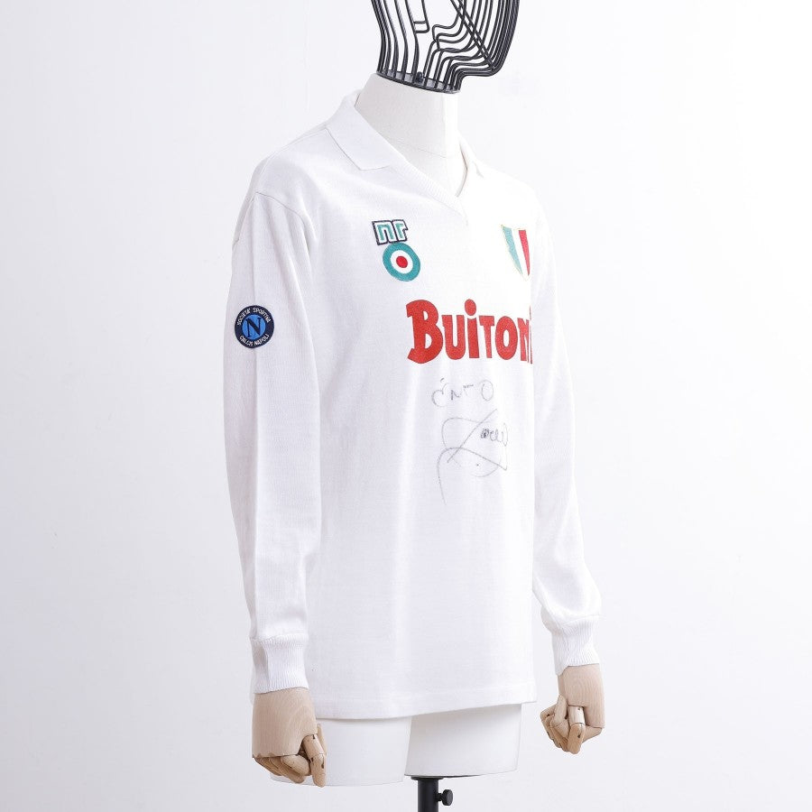 MAGLIA AWAY NAPOLI ENNERRE 1987/1988 AUTOGRAFATA CARECA by ENNERRE - Serie A (3)
