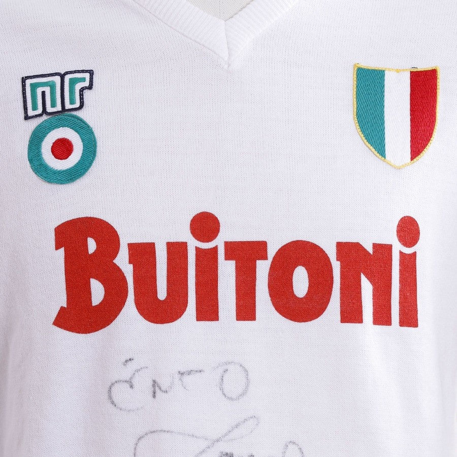 MAGLIA AWAY NAPOLI ENNERRE 1987/1988 AUTOGRAFATA CARECA by ENNERRE - Serie A (6)