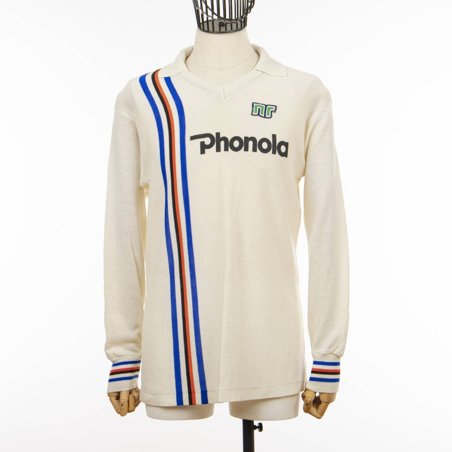 Maillot D'entraînement NR Calcio Années 80 - Laine Et Acrylique Ennerre - Taille L - Bleu