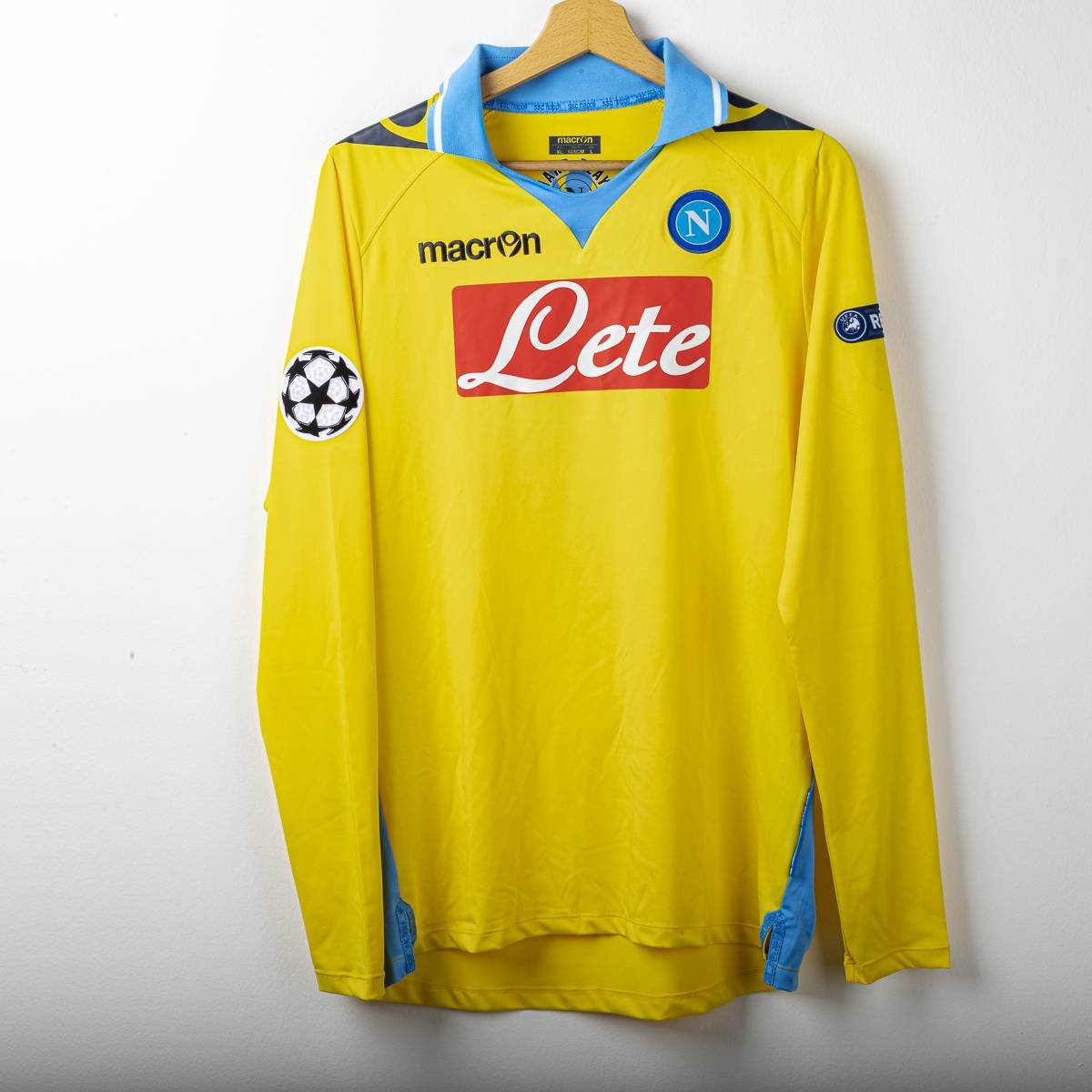 Maglia Third Napoli Macron Lete Cavani 7 UCL 2011/2012