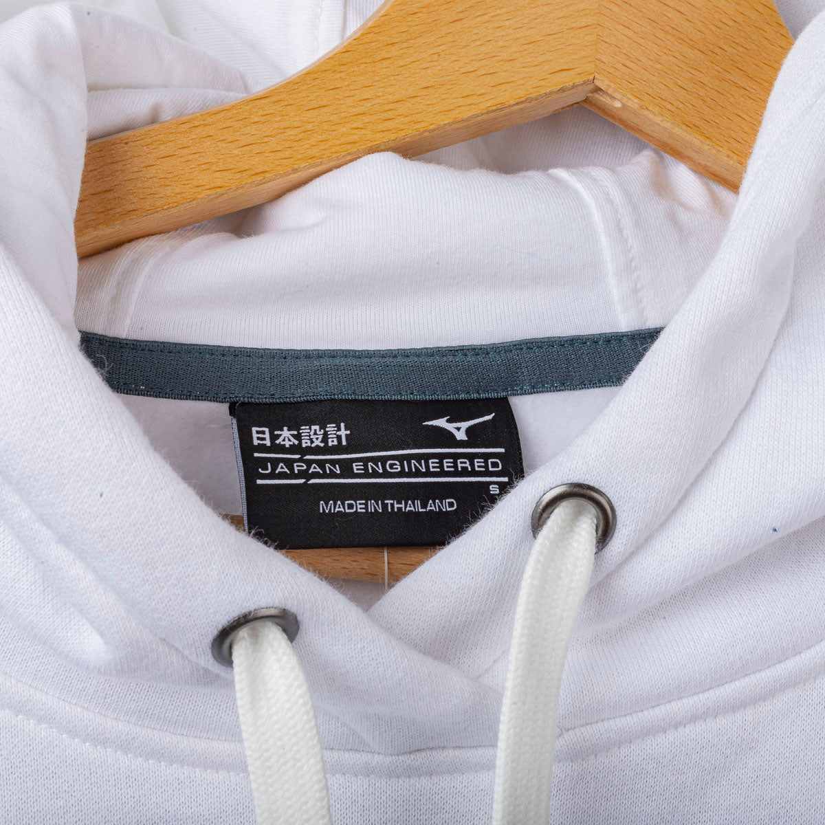 Felpa Cappuccio Bianca e Grigia Lazio Mizuno 2025/2026