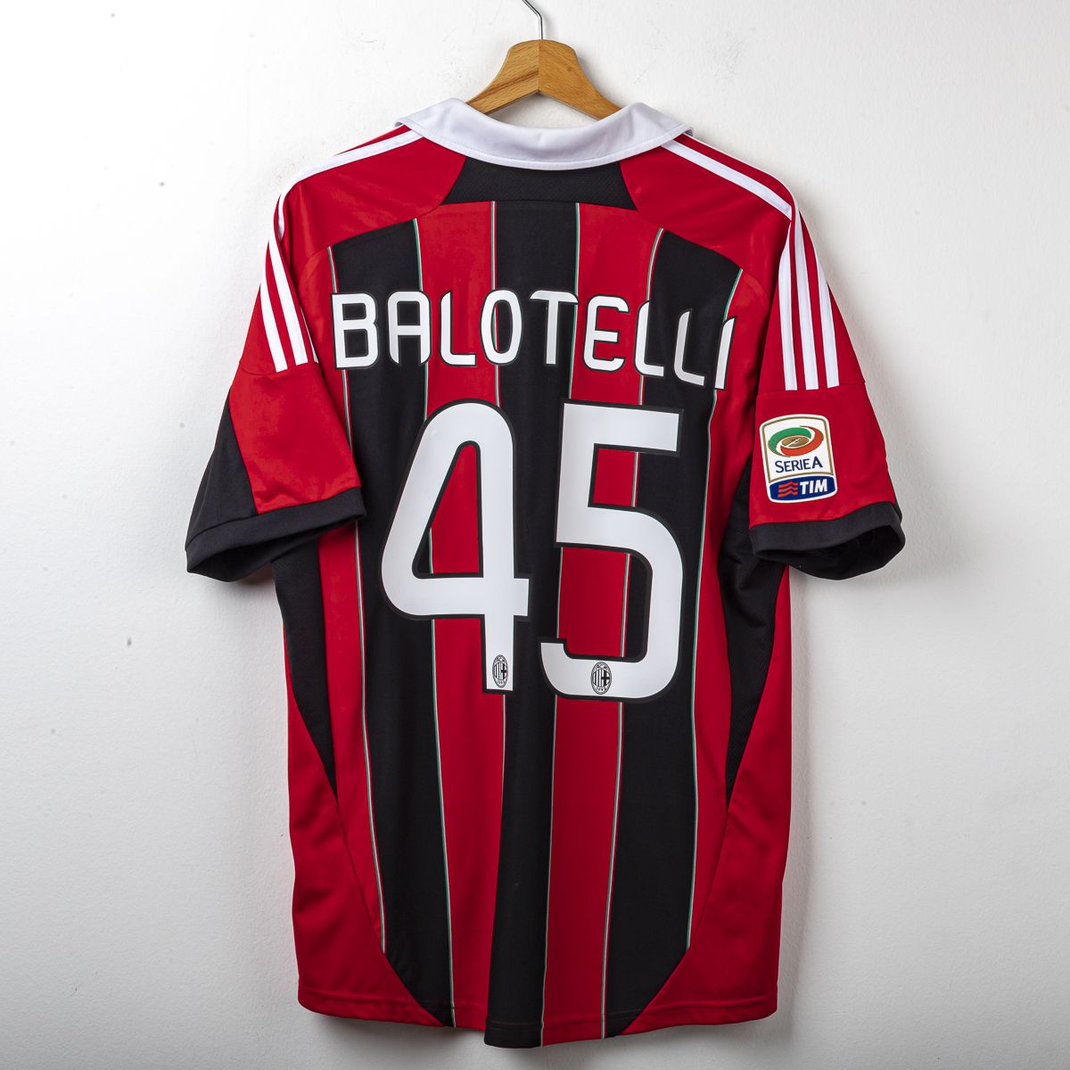 maglia home milan Adidas balotelli 45 2012/2013