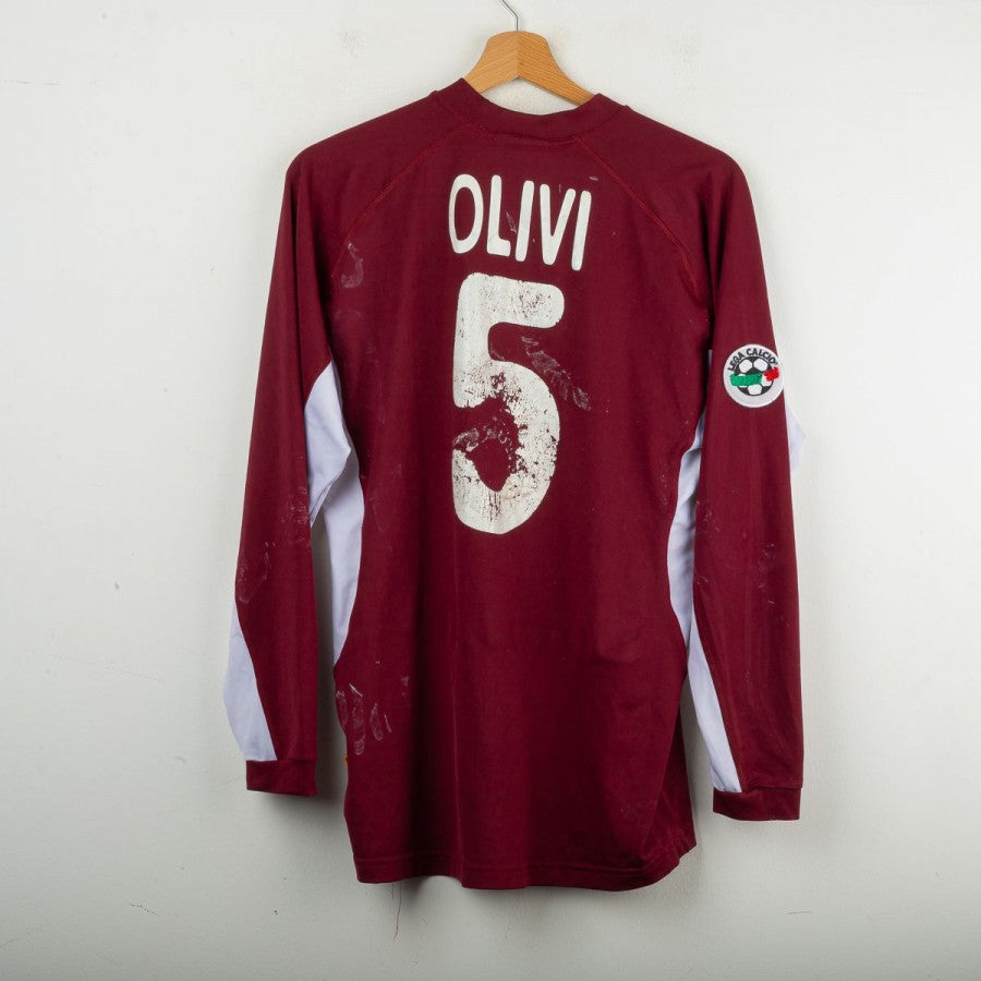 Maglia Home Salernitana Olivi 5 2001/2002 by GIVOVA - Home