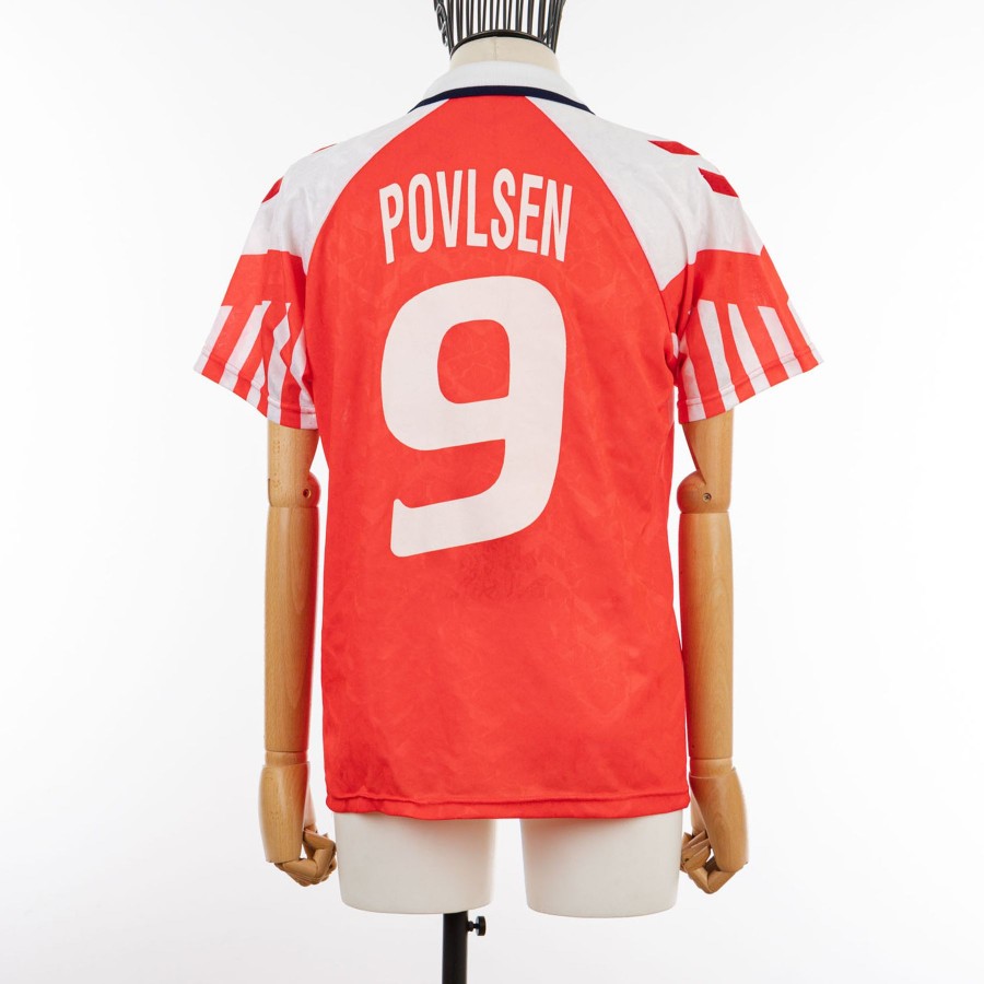 Maglia home Danimarca Hummel1992 Povlsen 9 by HUMMEL - Home