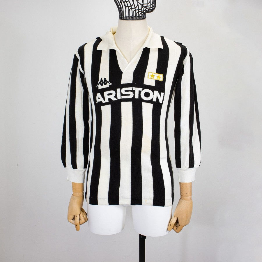 MAGLIA HOME JUVENTUS ARISTON PLATINI N10 1985/1986 by KAPPA - COLLEZIONE PRIVATA