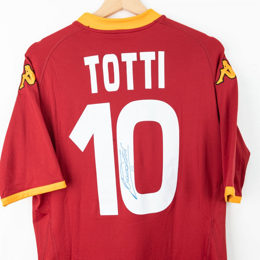maglia home roma kappa totti 10 autografata 2007/2008 by KAPPA - Home (3)