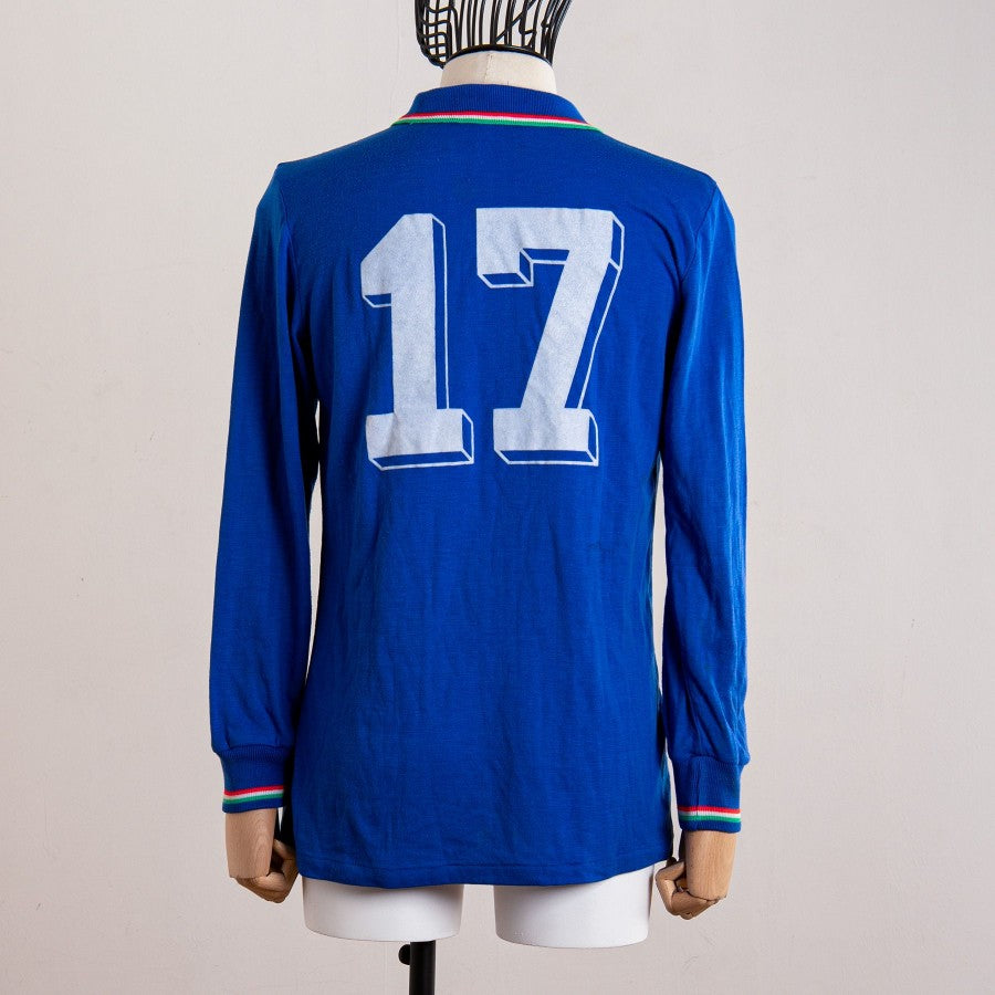 MAGLIA HOME ITALIA N17 QUALIFICAZIONI EUROPEI 1984 by LE COQ SPORTIF - Home