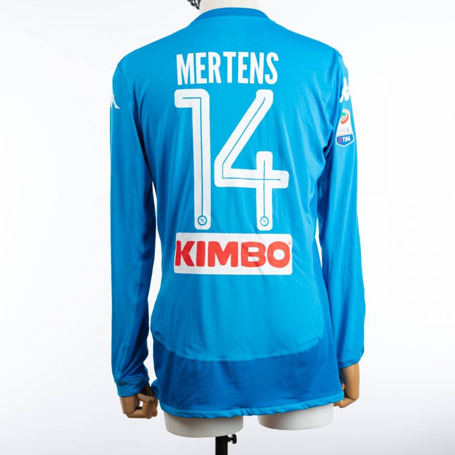 Maglia Home Napoli Kappa ML 2017/2018 Mertens 14 by Le sette sorelle - Home