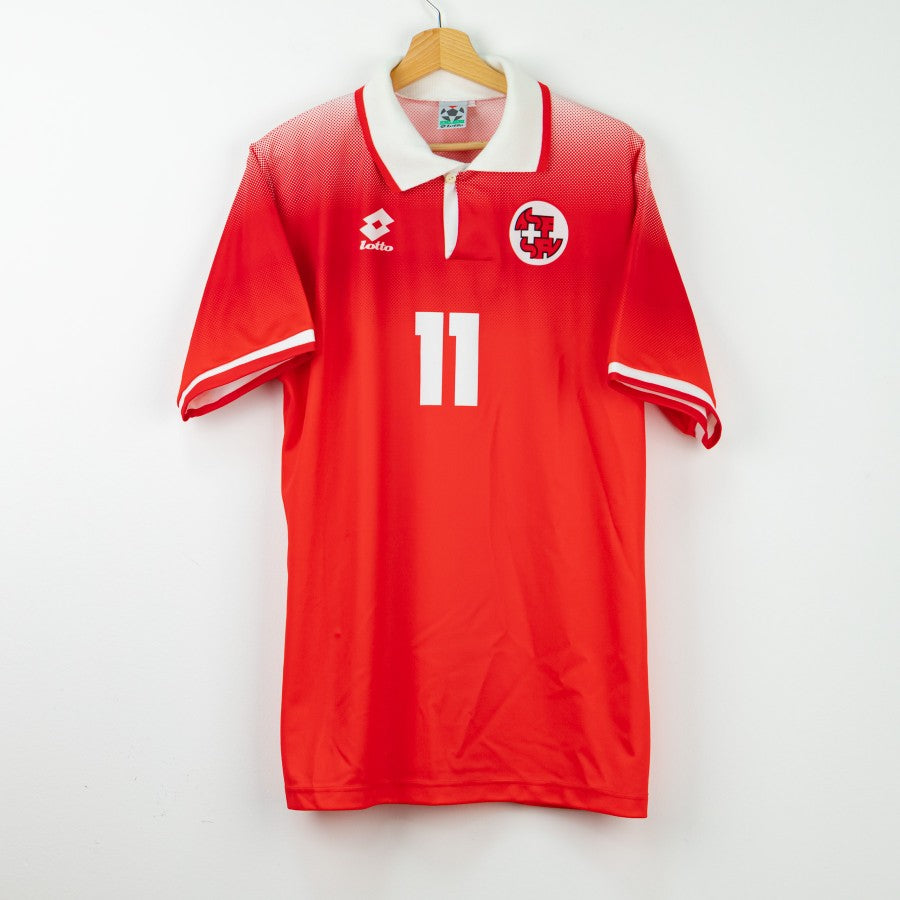 Maglia Home Svizzera Lotto Chapuisat 11 1996 by LOTTO - Home (2)