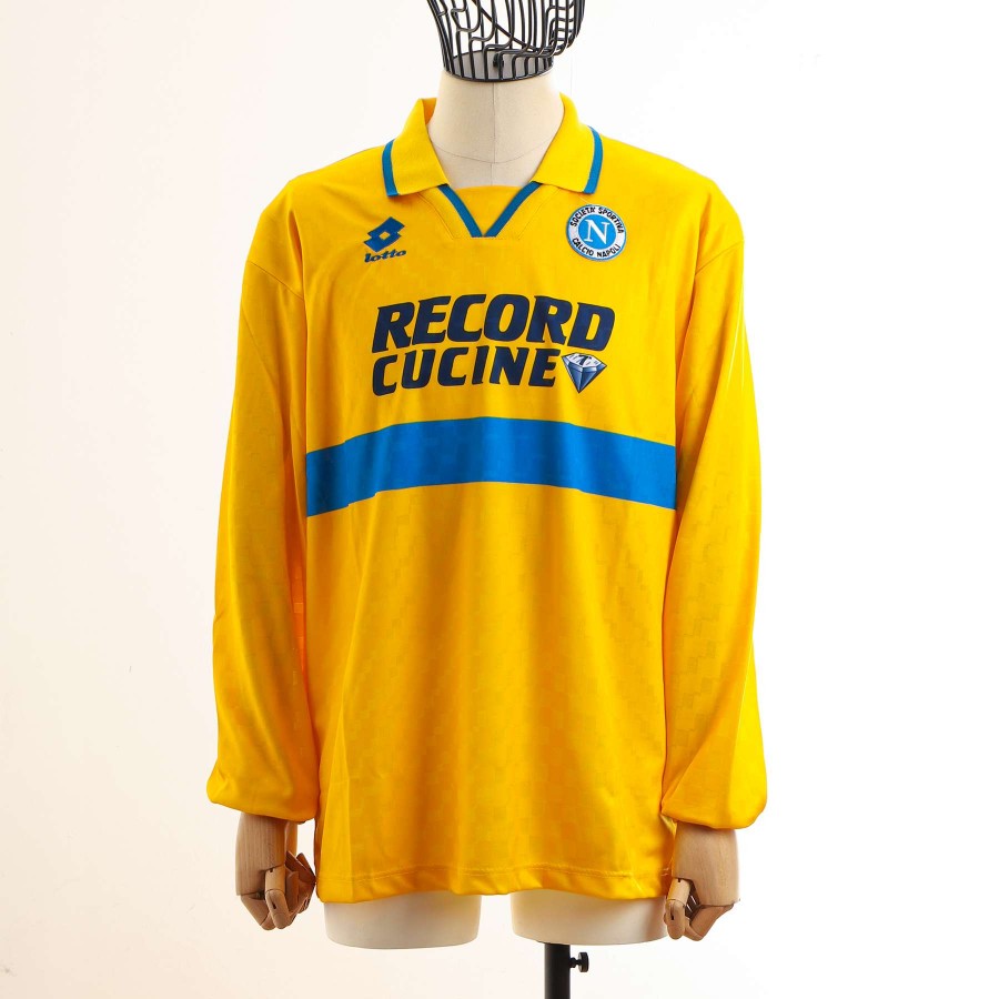 MAGLIA SSC NAPOLI LOTTO RECORD CUCINE GIALLA ML 1995/1996 by LOTTO - Home (2)