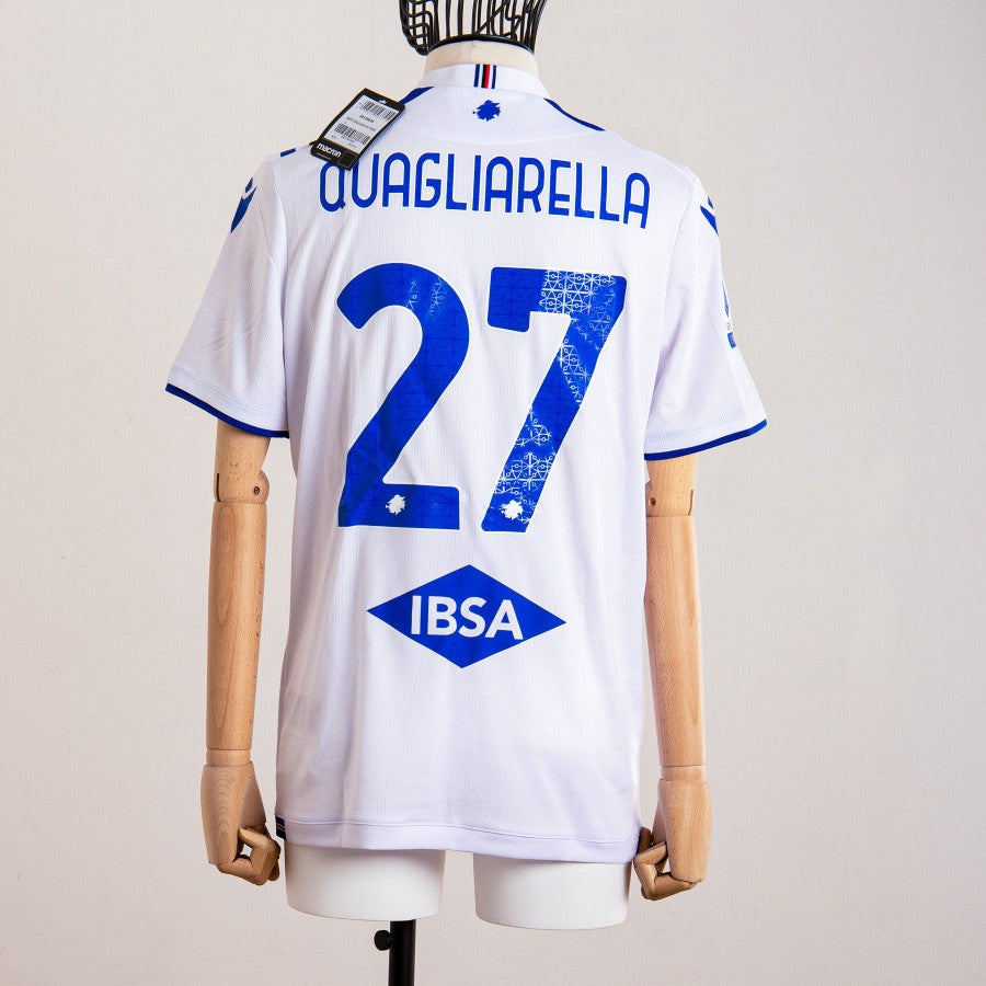 maglia away sampdoria quagliarella 27 2021/2022 autografata by MACRON - Home