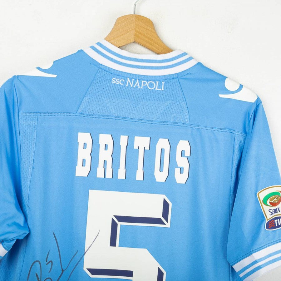 Maglia Home Napoli Macron Britos 5 Autografata 2012/2013 by MACRON - Home (4)