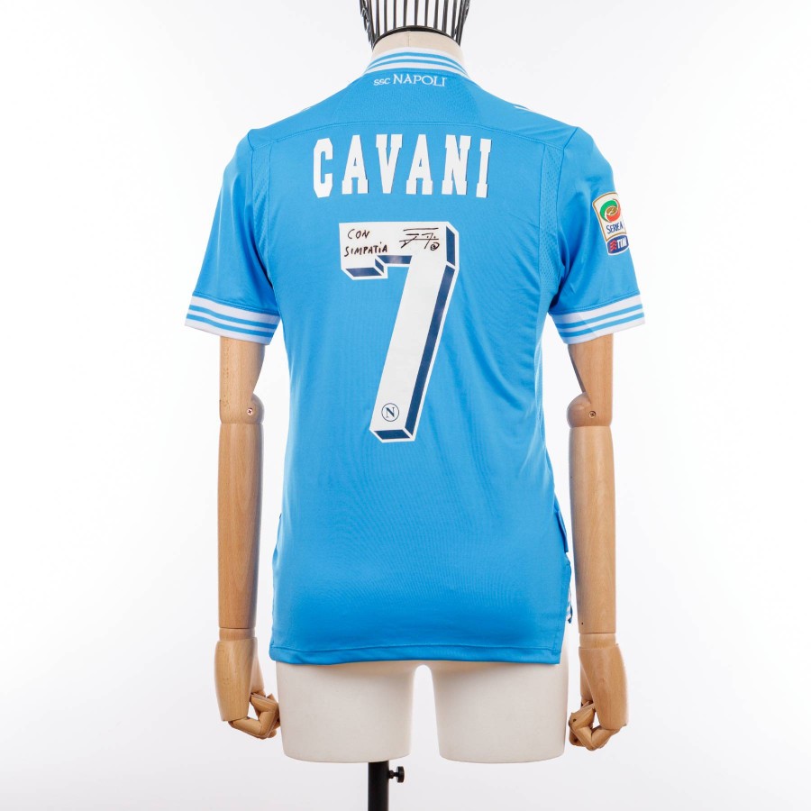 maglia home napoli macron cavani 7 autografata 2012/2013 by MACRON - Home