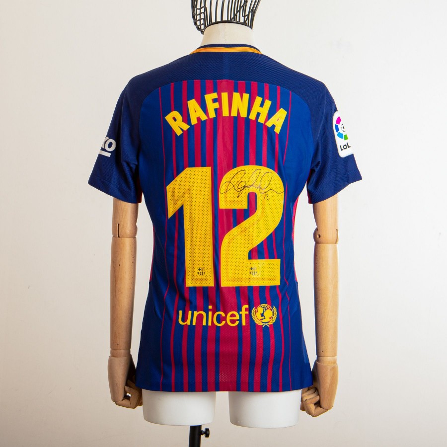maglia home barcellona 2017/2018 rafhina 12 autografata by NIKE - Home