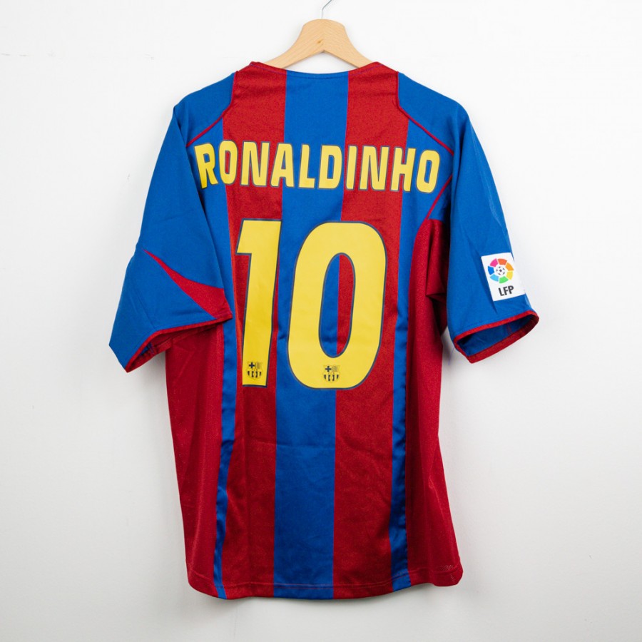 maglia home barcellona nike ronaldinho 10 2004/2005 by NIKE - Home