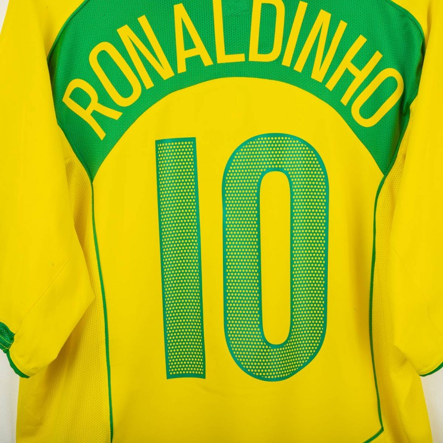 Maglia Home Brasile Nike Ronaldinho 10 2004/2005 by NIKE - Home (5)