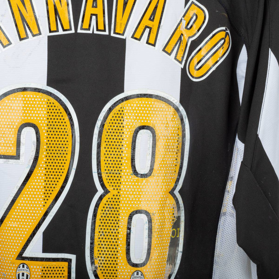 Maglia Home Juventus Nike firmata Cannavaro 28 2004/2005 by NIKE - Home (7)