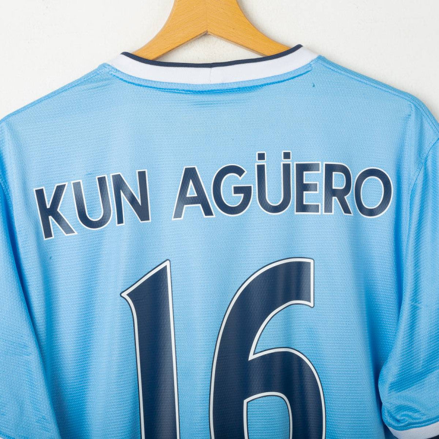 Maglia Home Manchester City Umbro Kun Aguero 16 2013/2014 by NIKE - Home (4)