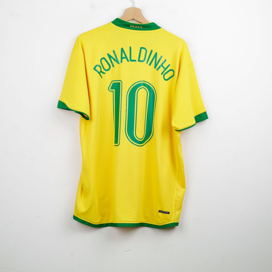 Maglia Home Nike Brasile Ronaldinho 10 2006 by NIKE - Home