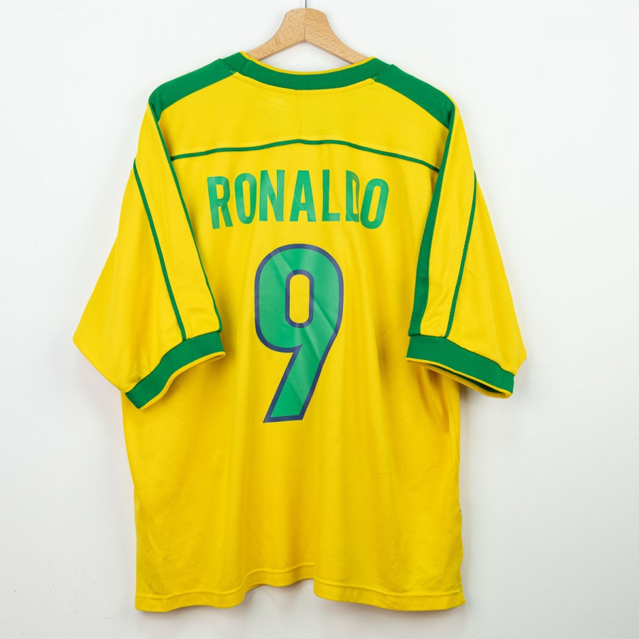 maglia home nike brasile ronaldo 9 1998 by NIKE - Home