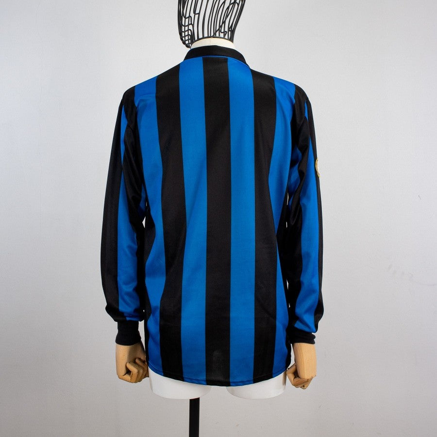 MAGLIA HOME FC INTER ML UHLSPORT 1989/1990 MISURA IN FLOCK PATCH ITALIA by UHLSPORT - Le 7 sorelle (3)