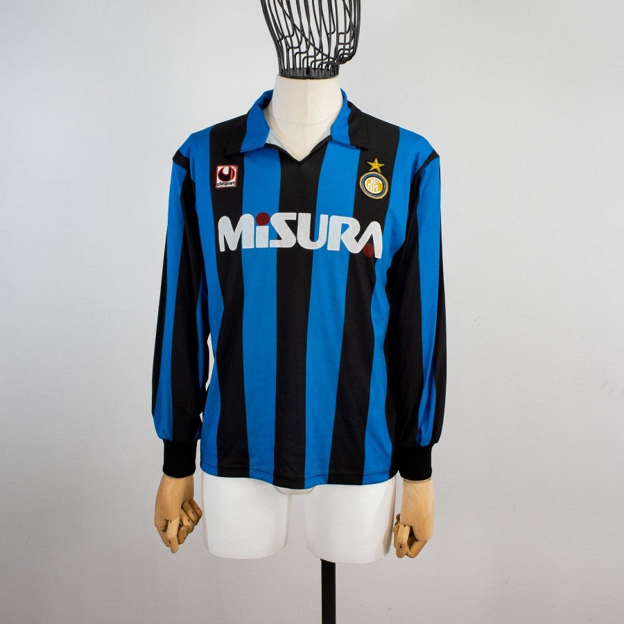MAGLIA HOME FC INTER ML UHLSPORT 1990/1991 MISURA IN SERIGRAFIA LOGO INTER by UHLSPORT - Le 7 sorelle