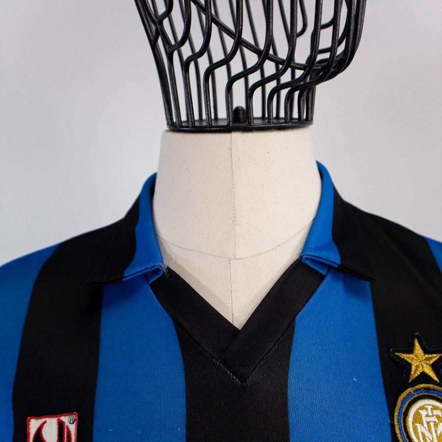 MAGLIA HOME FC INTER ML UHLSPORT 1990/1991 MISURA LOGO INTER by UHLSPORT - Le 7 sorelle (2)