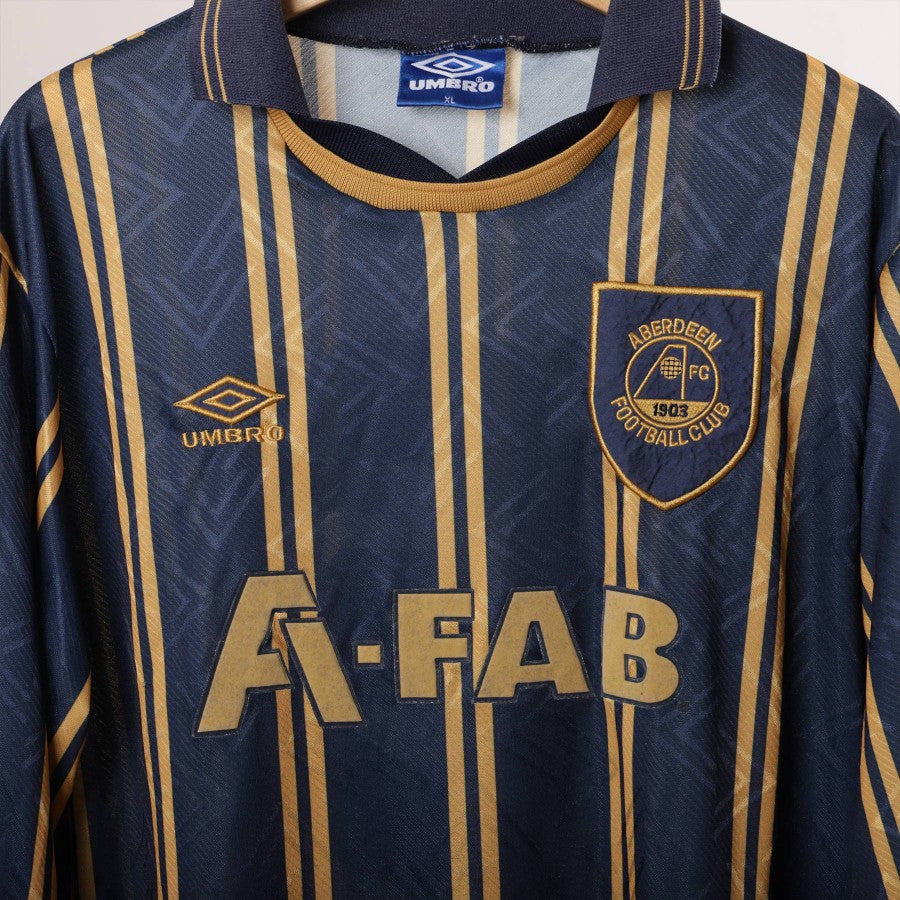 maglia away aberdeen umbro ml n6 1993/1994 match worn (aberdeen - torino) by UMBRO - Home (4)