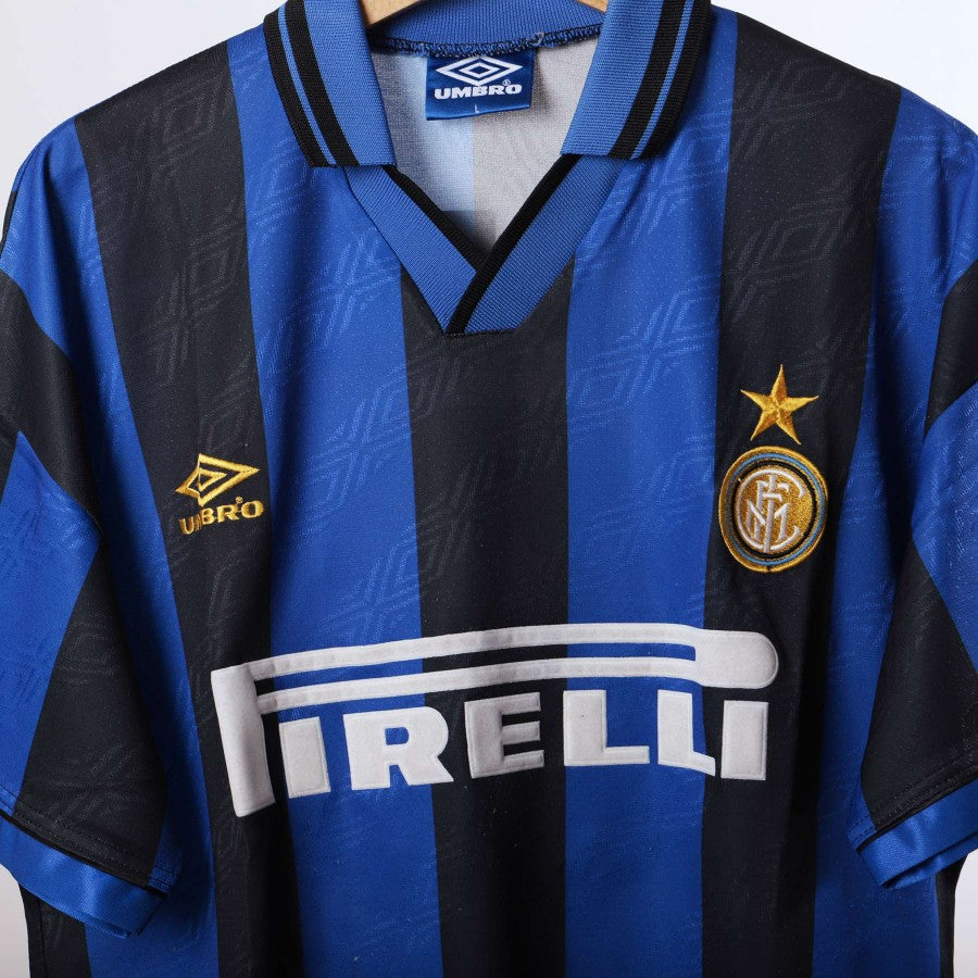 maglia home inter umbro 1995/1996 r.carlos 6 by UMBRO - Home (4)