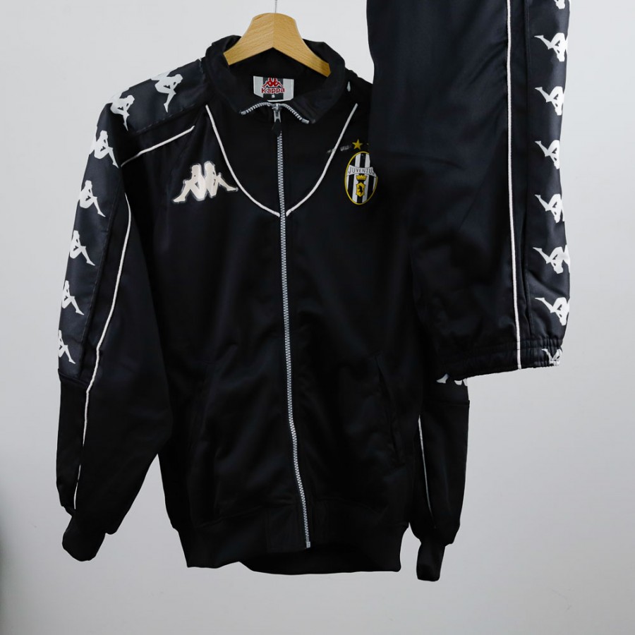 Kappa Juventus トラックスーツ上下ブラック/シルバーXO Kappa Juventus トラックスーツ上下ブラック/シルバーXO