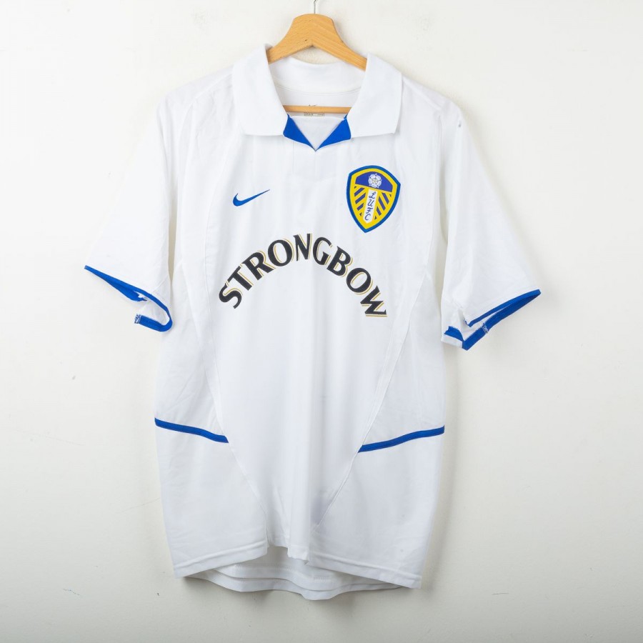 Nike Leeds United シャツ ホワイト LUFC Leeds United Home Shirt Large/XL* Nike Strongbow 2002