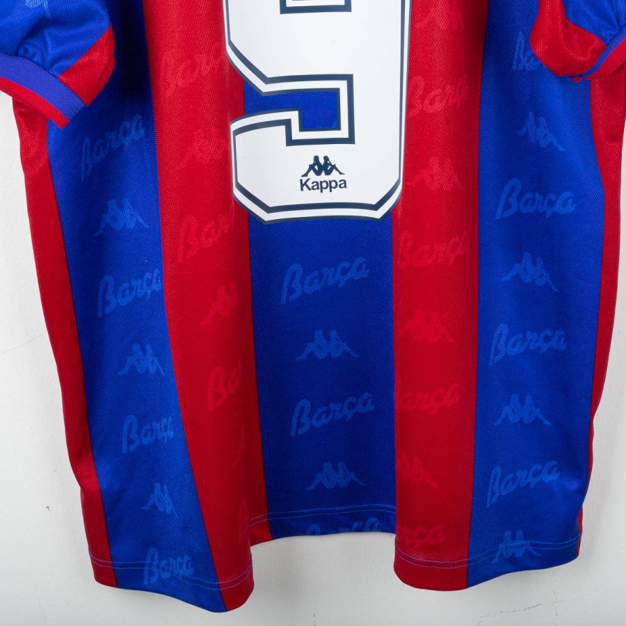 1996 1997 Barcelona Kappa Ronaldo 9 Home Shirt