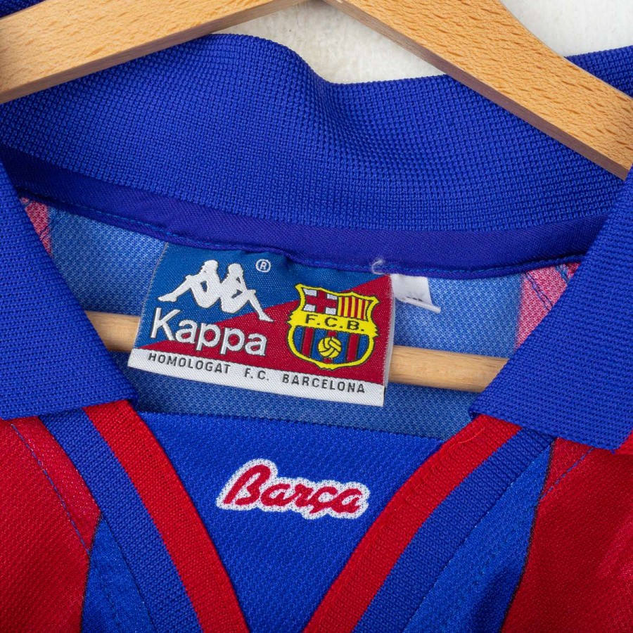 Kappa FC Barcelona Ronaldo 9 シャツ Barcelona 1995/97 Away Ronaldo #9 Retro Kappa Soccer Shirt