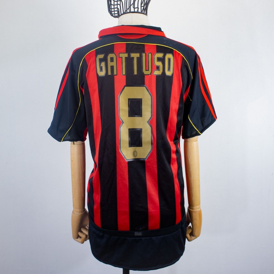 MILAN HOME JERSEY ADIDAS 2006 2007 GATTUSO 8