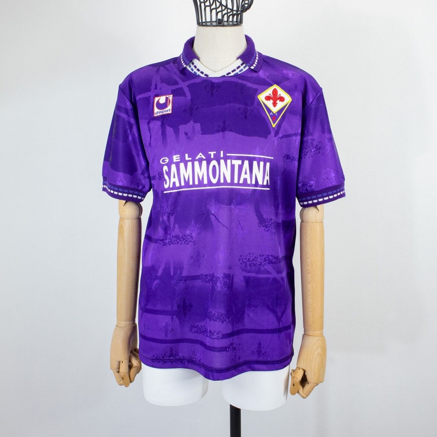 ACF Fiorentina Jersey 1994 1995 Home Original Gelati Sammontana uhlsport  Rare L