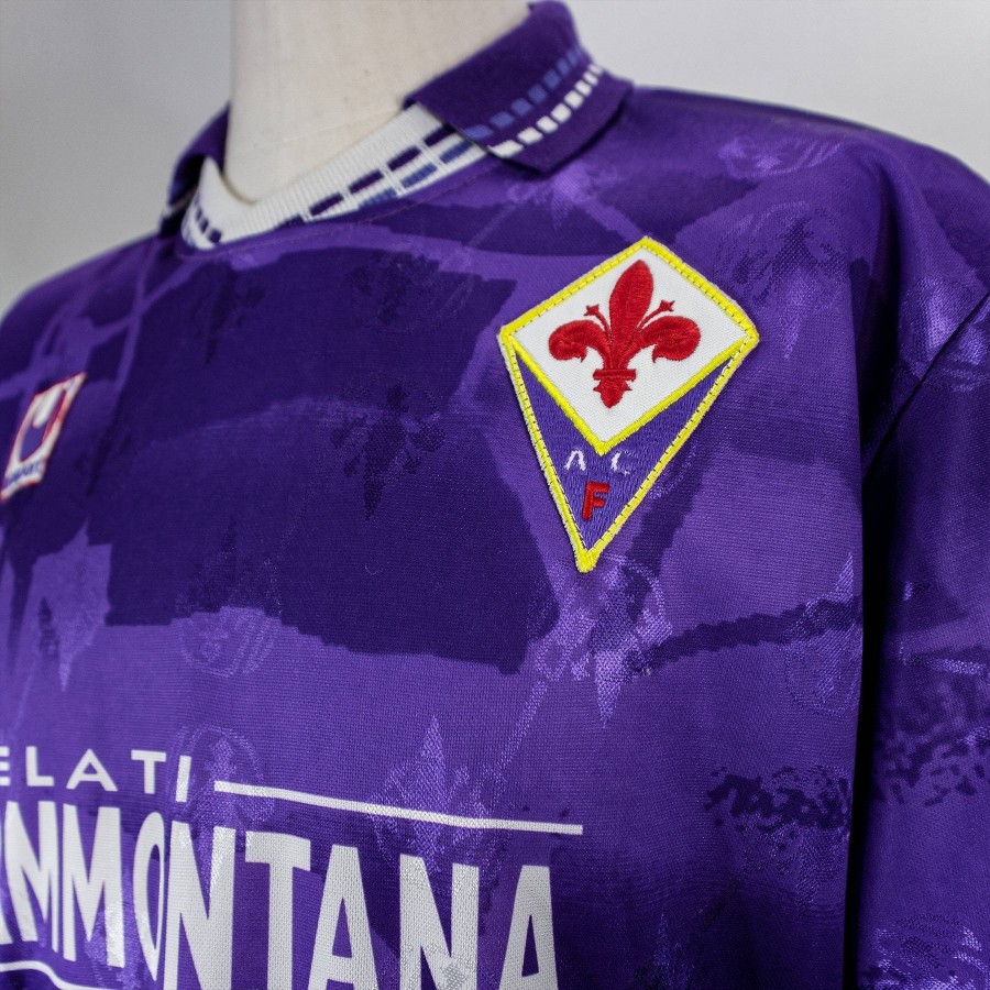 ACF Fiorentina Jersey 1994 1995 Home Original Gelati Sammontana uhlsport  Rare L