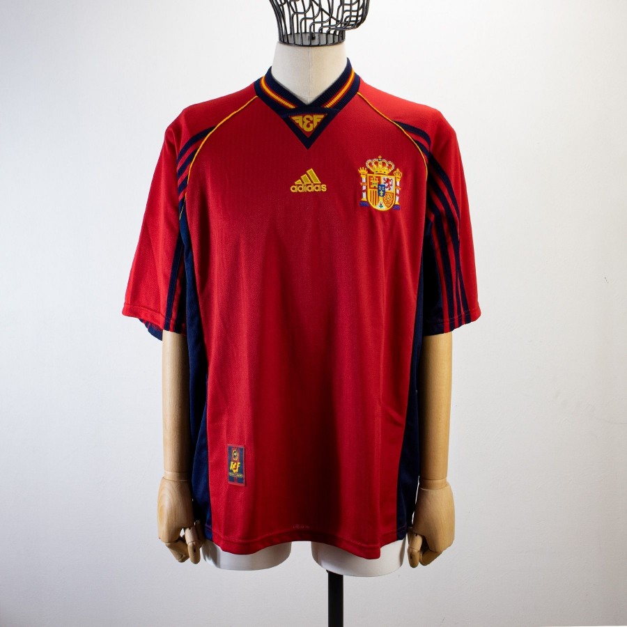 Uomo Vestiti Abbigliamento sportivo Maglie e t-shirt adidas Maglie e t-shirt Maillot Espagne 1998/1999 Adidas Rouge 