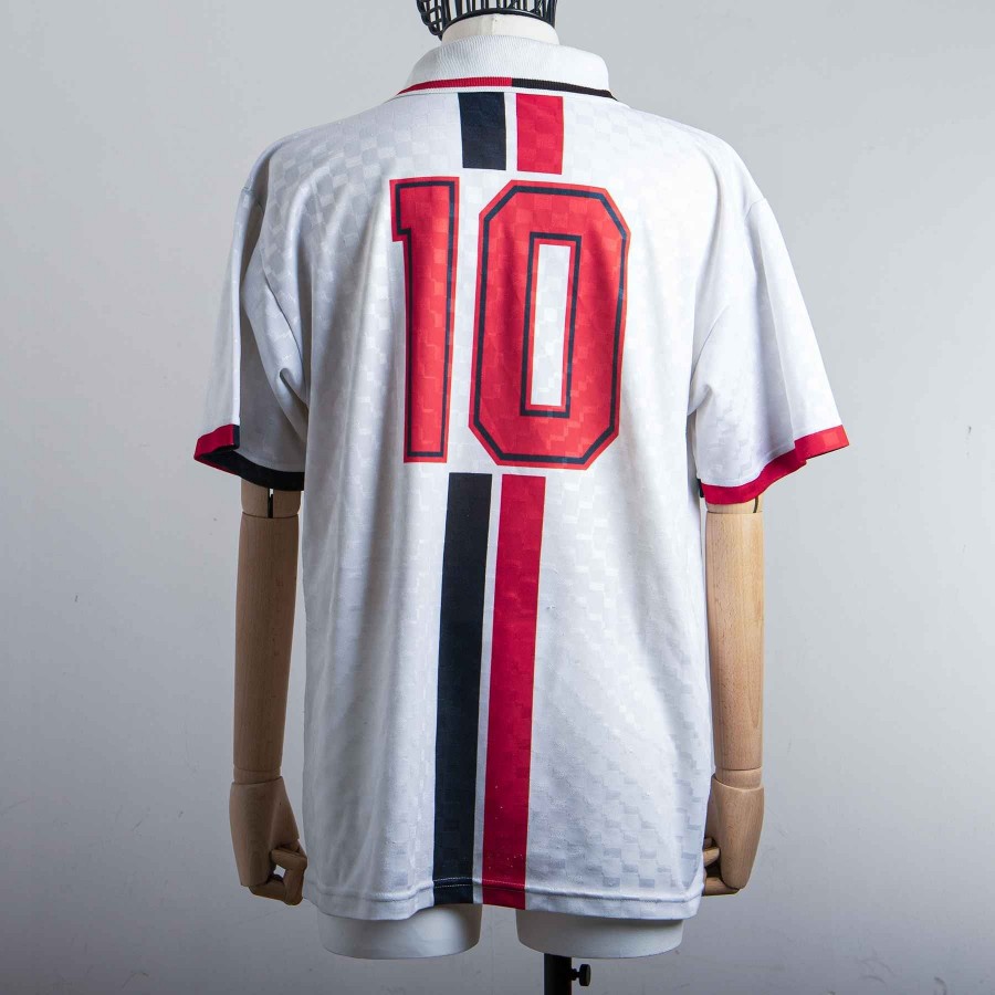 Lotto 1994-1995 AC Milan Away Football Soccer T-Shirt Jersey 