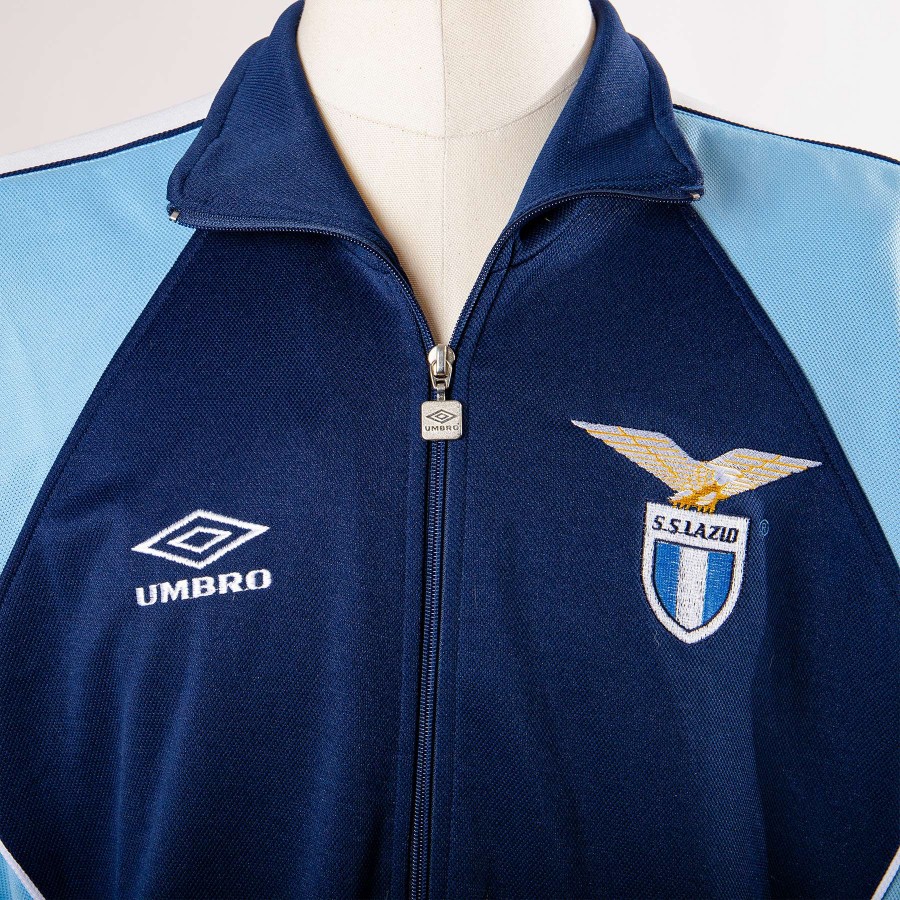 SS Lazio Umbro ネイビーシャツ 1992-93 Lazio Umbro Sweat Top - 8/10 - (M)