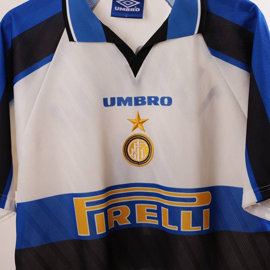 Inter Milan 1996-1997 Away Shirt #9 Zamorano - Online Store