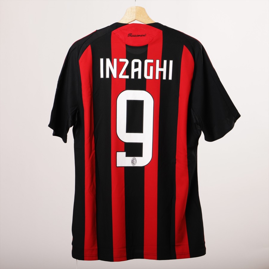2008 2009 milan adidas home jersey inzaghi 9