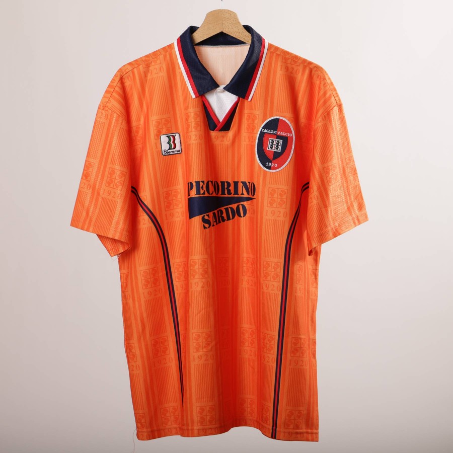 1998 1999 official cagliari biemme third jersey