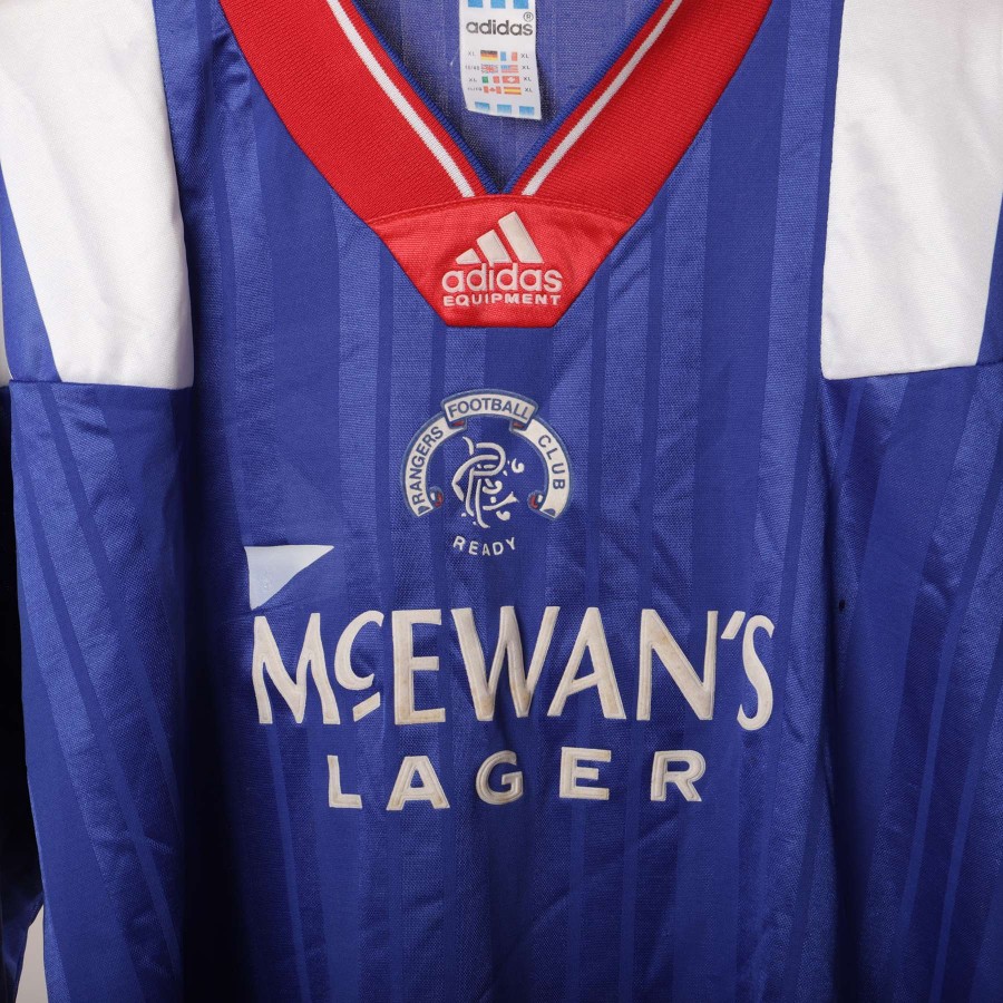 1992 1993 1994 Rangers Glasgow Scotland Home Adidas Retro Vintage